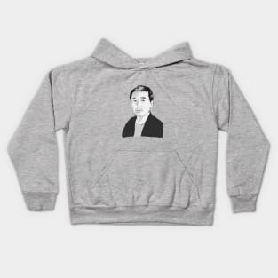 Haruki Murakami portrait Kids Hoodie